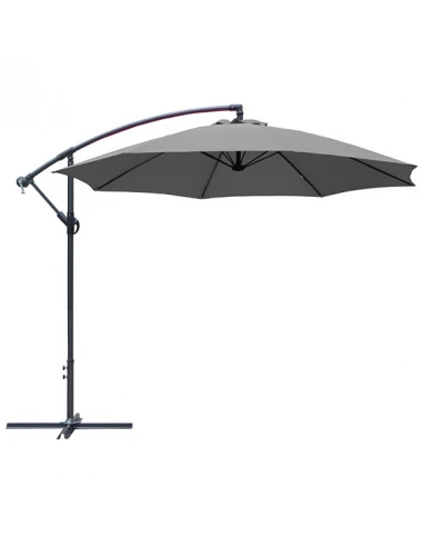 Parasol deporté 300cm - grey/taupe