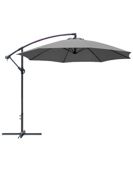 Parasol deporté 300cm - grey/taupe