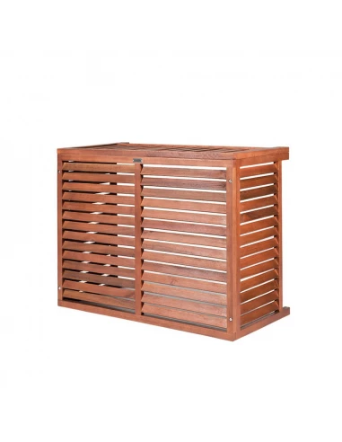 Cache Clim au sol Taille L en Bois exotique