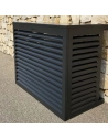 Cache Climatiseur au sol Taille L en Aluminium gris anthracite 7016