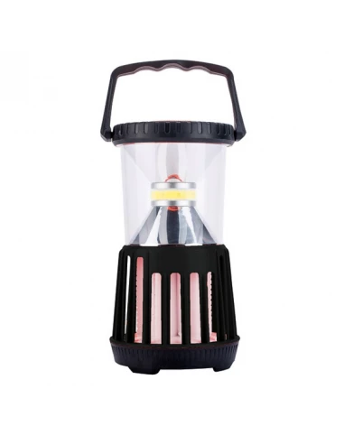 lanterne camping anti-insectes abs noir h 22 cm diam. 11,8 cm