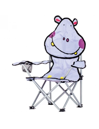 fauteuil pliant enfant hippo 33 x 33 x h63 cm - assise h22