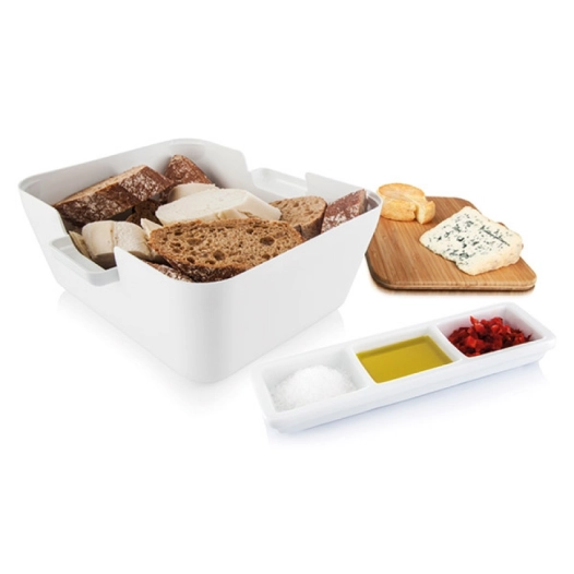 ensemble de service pour pain et accompagnements