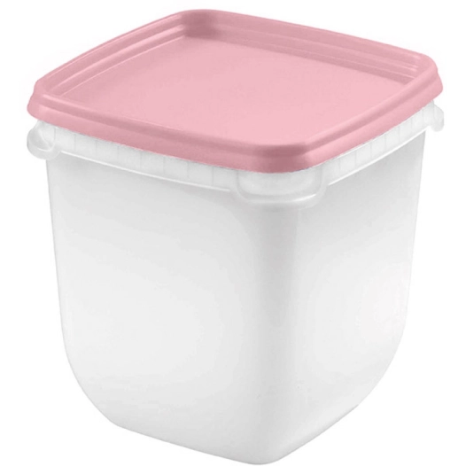 lot de 3 boites de congelation 1 l couvercle rose