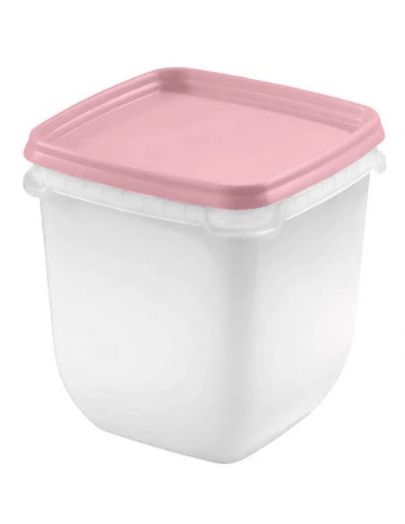 lot de 3 boites de congelation 1 l couvercle rose