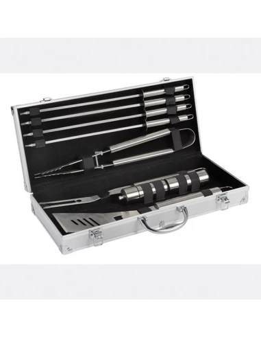 valisette barbecue chef 9 pieces inox
