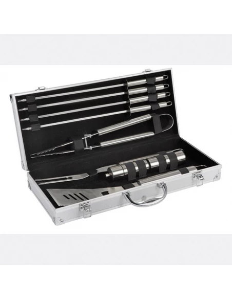 valisette barbecue chef 9 pieces inox
