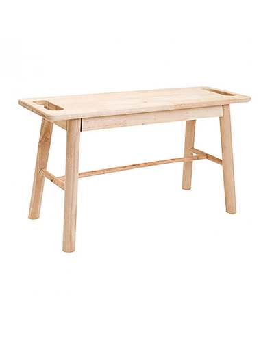 Banc L 82 x l 27 x H 45 cm En bois d'hévéa