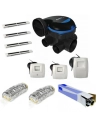 Kit complet 3 bouches et entrée d'air hygroréglable, gaines et vmc aldes easyhome hygro premium mw b