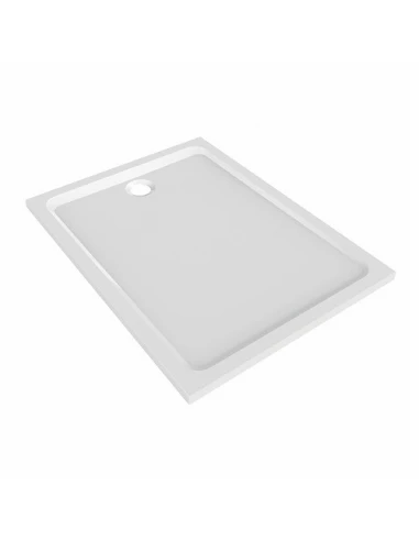 Receveur Melua extra-plat rectangulaire à poser ou à encastrer 140x80 blanc - Geberit