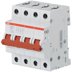 Interrupteur modulaire tétrapolaire SD204 4P à vis 63A - ABB