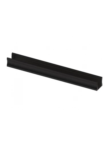 slimline 15 mm - profilé en aluminium pour ruban led - anodisé noir - 2 m