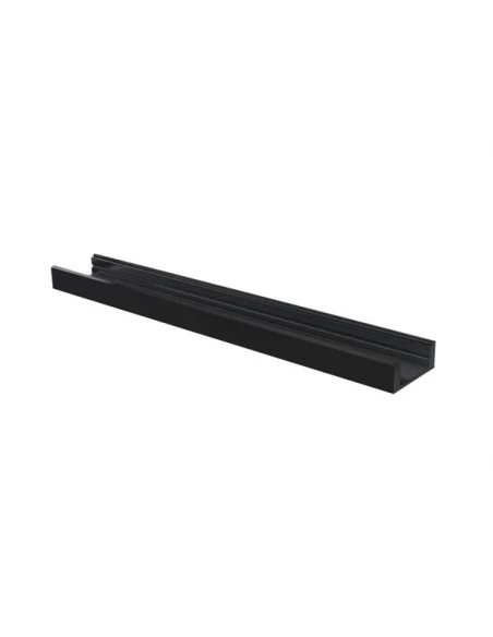 slimline 7 mm - profilé pour ruban led - 2 m - noir