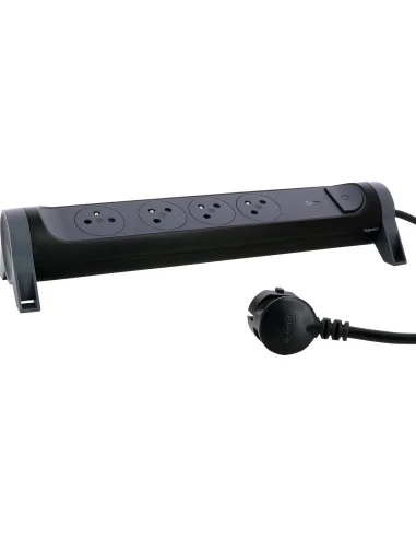 Bloc 4 prises+ parafoudre longueur 1,5m - LEGRAND