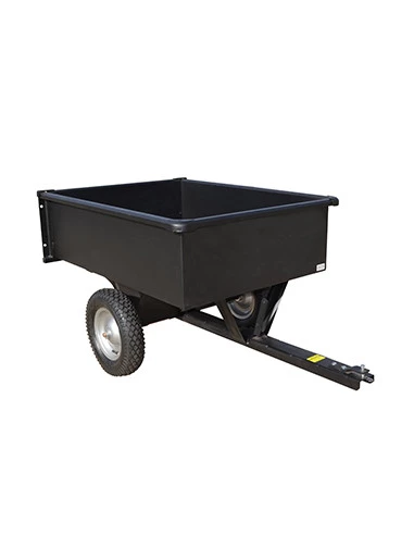 Remorque avec benne soudée, capacité 226kg, panneau arrière amovible, pneumatiques 12''