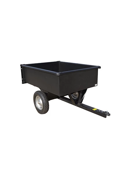 Remorque avec benne soudée, capacité 226kg, panneau arrière amovible, pneumatiques 12''