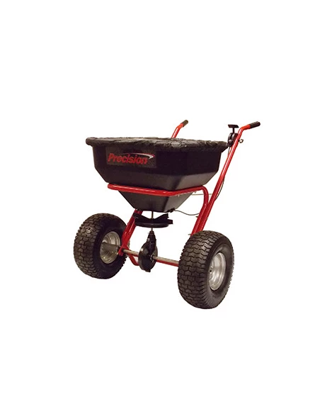 Épandeur rotatif à pousser professionnel capacité maximale de 60 kg épandage de 2,5 à 3,5 m, pneus 1