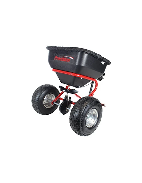 Épandeur rotatif à tracter professionnel capacité maximale de 60 kg avec débit réglable par levier