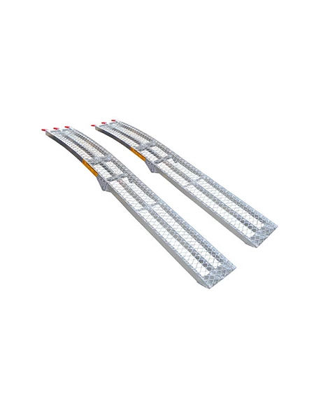 Jeu de 2 rampes alu pliable Longueur 225cm, largeur 29 cm, Longueur pliée 116cm capacité maximum de