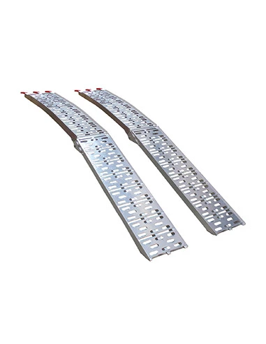 Jeu de 2 rampes alu pliable Longueur 225cm, largeur 29 cm, longueur pliée 116 cm, capacité maximum d