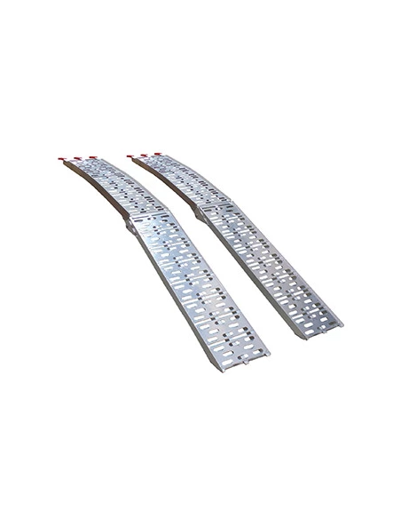 Jeu de 2 rampes alu pliable Longueur 225cm, largeur 29 cm, longueur pliée 116 cm, capacité maximum d
