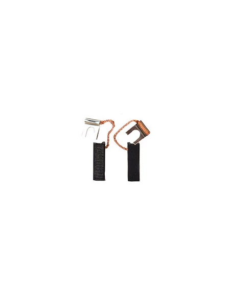 Jeu de 2 charbons adaptable pour BOSCH. Dimensions: 6,4x6,4x20mm.