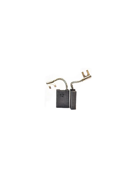 Jeu de 2 charbons adaptable pour BOSCH, CASALS. Dimensions: 6,3x16x22mm.