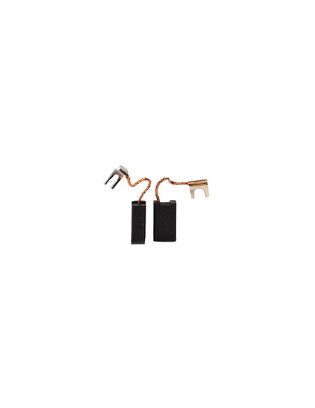 Jeu de 2 charbons adaptable pour BOSCH. Dimensions: 6,35x10x17mm.