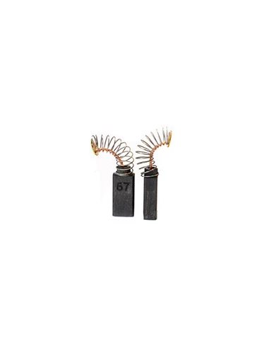 Jeu de 2 charbons adaptable pour BOSCH, SPIT. Dimensions: 5x8x15mm.
