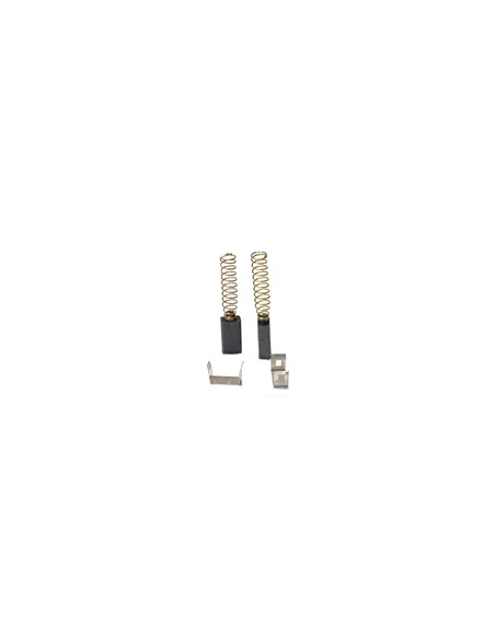 Jeu de 2 charbons adaptable pour BOSCH. Dimensions: 5 x 8 x 15,5mm.