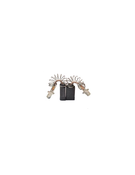 Jeu de 2 charbons adaptable pour SKIL. Dimensions: 6.4 x 10 x 15mm.