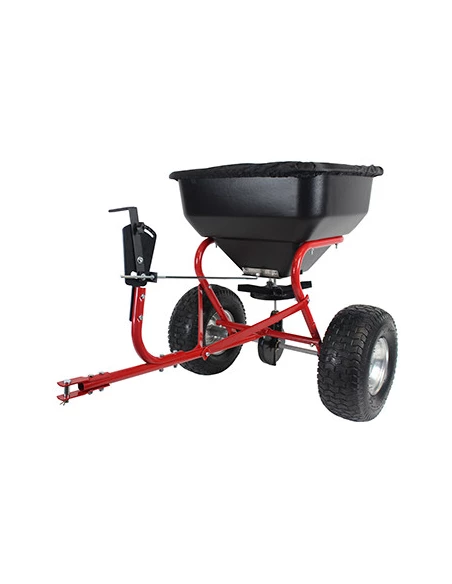 Épandeur rotatif à tracter professionnel avec transmission intégrée et graisseur capacité maximale d