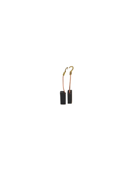 Jeu de 2 charbons adaptable pour PEUGEOT. Dimensions: 6 x 8 x 18mm.