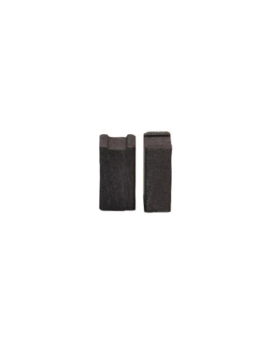 Jeu de 2 charbons adaptable pour STAYER, VIRUTEX, PEUGEOT. Dimensions: 6 x 8 x 15mm.