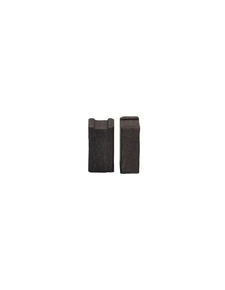 Jeu de 2 charbons adaptable pour STAYER, VIRUTEX, PEUGEOT. Dimensions: 6 x 8 x 15mm.