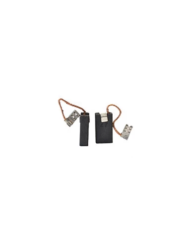 Jeu de 2 charbons adaptable pour BOSCH, SPIT. Dimensions: 6,3 x 12,5 x 22mm.
