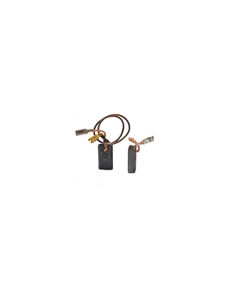 Jeu de 2 charbons adaptable pour BOSCH. Dimensions: 5 x 10 x 17mm.