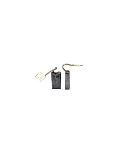 Jeu de 2 charbons adaptable pour BOSCH. Dimensions: 6,35 x 12,5 x 22mm.