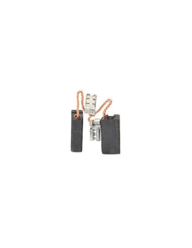 Jeu de 2 charbons adaptable pour AEG - ATLAS COPCO. Dimensions: 6.3 x 10 x 20mm.