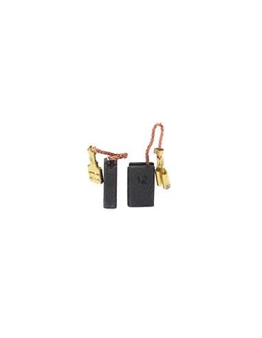 Jeu de 2 charbons adaptable pour AEG - ATLAS COPCO, MILWAUKEE, SPIT. Dimensions: 5 x 10 x 16mm.