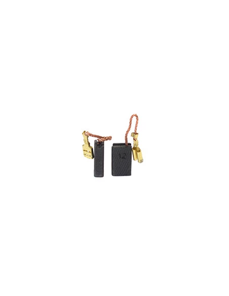 Jeu de 2 charbons adaptable pour AEG - ATLAS COPCO, MILWAUKEE, SPIT. Dimensions: 5 x 10 x 16mm.