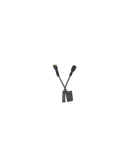 Jeu de 2 charbons adaptable pour MILWAUKEE. Dimensions: 5 x 10 x 16mm.
