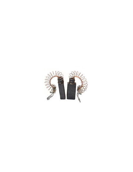 Jeu de 2 charbons adaptable pour SKIL. Dimensions: 5 x 8 x 15mm.
