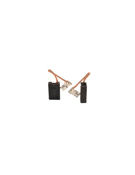 Jeu de 2 charbons adaptable pour HILTI. Dimensions: 6.3 x 12.5 x 19mm.