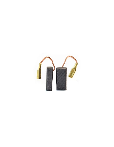 Jeu de 2 charbons adaptable pour BOSCH. Dimensions: 5x8x18mm.