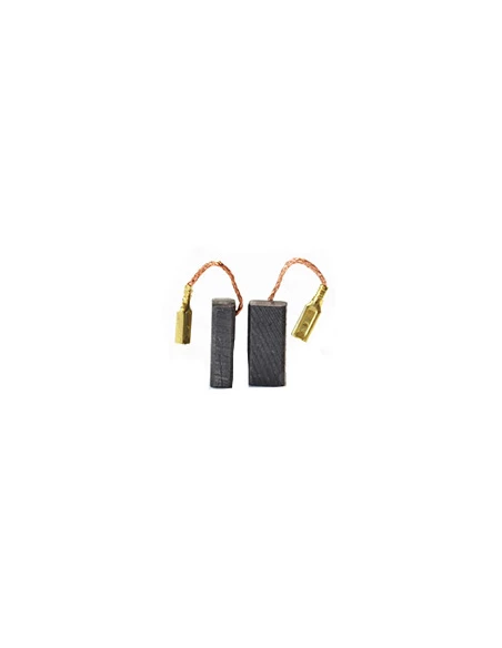 Jeu de 2 charbons adaptable pour BOSCH. Dimensions: 5x8x18mm.