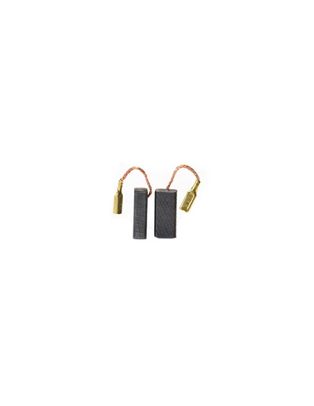 Jeu de 2 charbons adaptable pour BOSCH. Dimensions: 5 x 8 x 18mm.