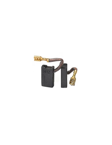 Jeu de 2 charbons adaptable pour DE WALT. Dimensions: 6.3x12.5x21.5mm.