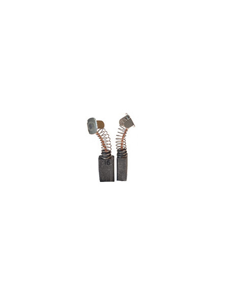 Jeu de 2 charbons adaptable pour AEG - ATLAS , MILWAUKEE, RYOBI. Dimensions: 7 x 11 x 18mm.