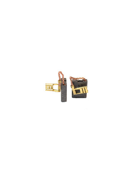 Jeu de 2 charbons adaptable pour METABO. Dimensions: 6 x16 x 20mm.